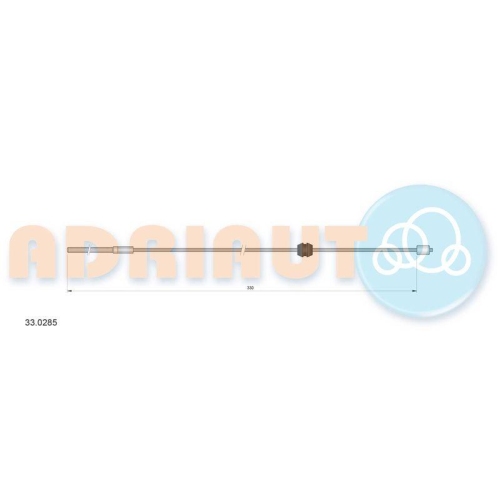 ADRIAUTO Seilzug, Feststellbremse 33.0285