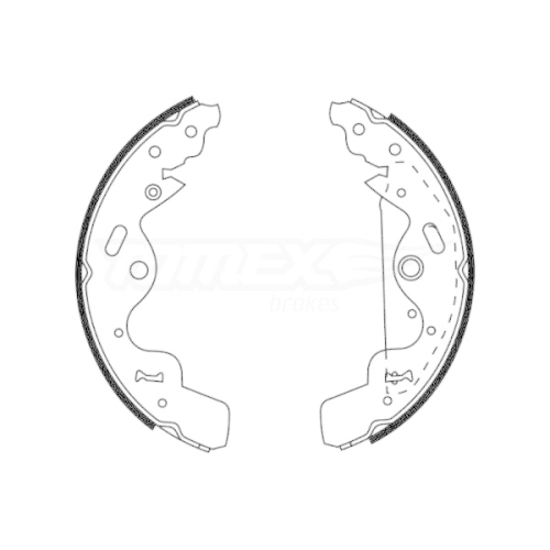 TOMEX Brakes Bremsbackensatz TX 22-75