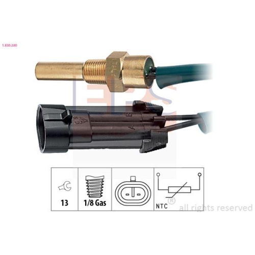 EPS Sensor, K&uuml;hlmitteltemperatur Made in Italy - OE Equivalent
