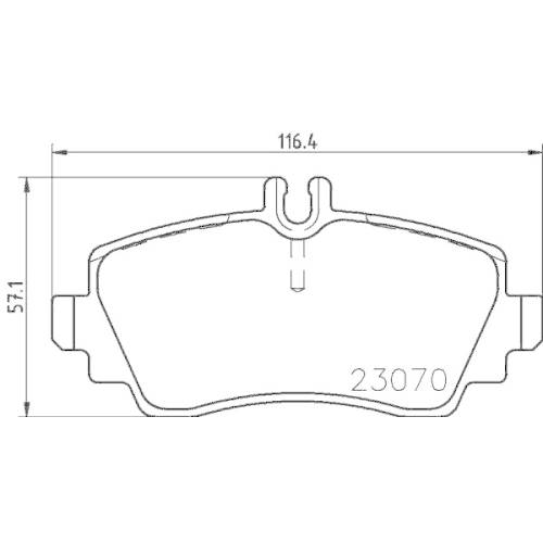 DON Bremsbelagsatz, Scheibenbremse PCP1087