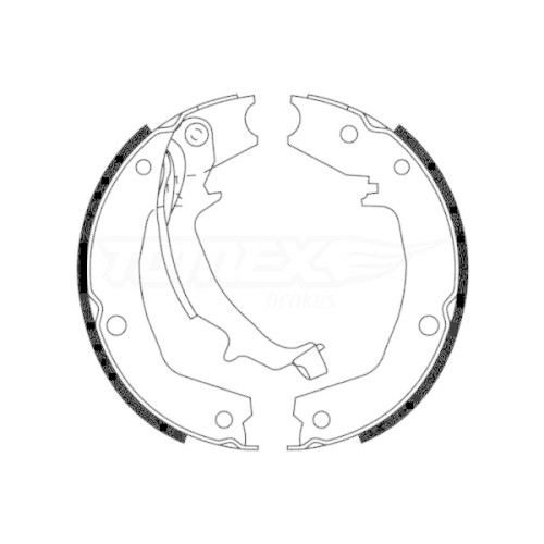 TOMEX Brakes Bremsbackensatz TX 22-72