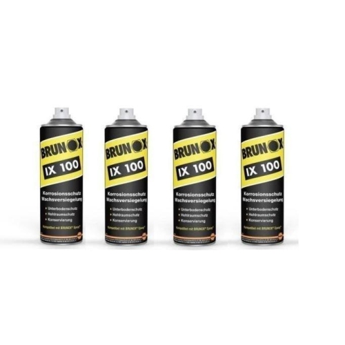 4x Brunox IX100 500ml Korrosionsschutz Unterbodenschutz Wachs-Versiegelung Spray