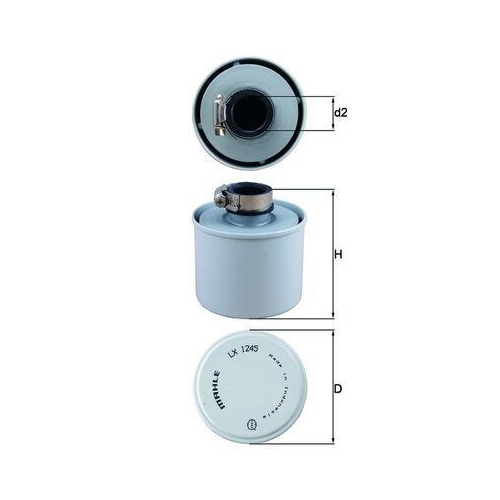 MAHLE Luftfilter, Kompressor-Ansaugluft LX 1245