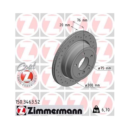 ZIMMERMANN Bremsscheibe SPORT Z 150.3463.52