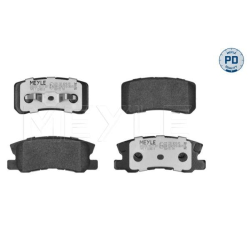 MEYLE Bremsbelagsatz, Scheibenbremse MEYLE-PD: Advanced performance and design. 025 235 8216/PD