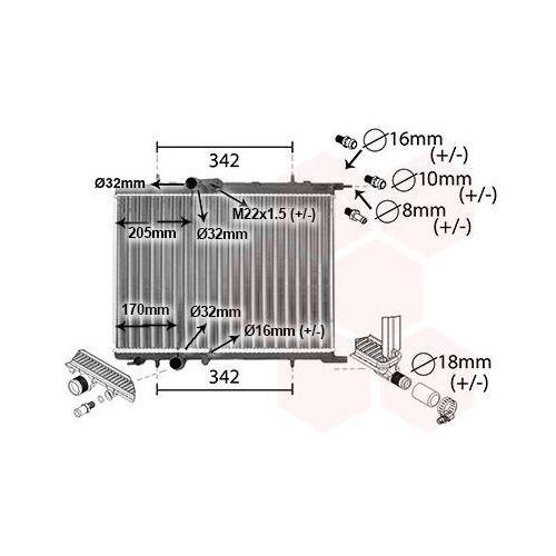 VAN WEZEL K&uuml;hler, Motork&uuml;hlung *** IR PLUS *** 40012300