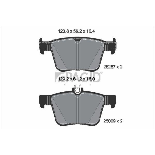 PAGID Bremsbelagsatz, Scheibenbremse T3189N