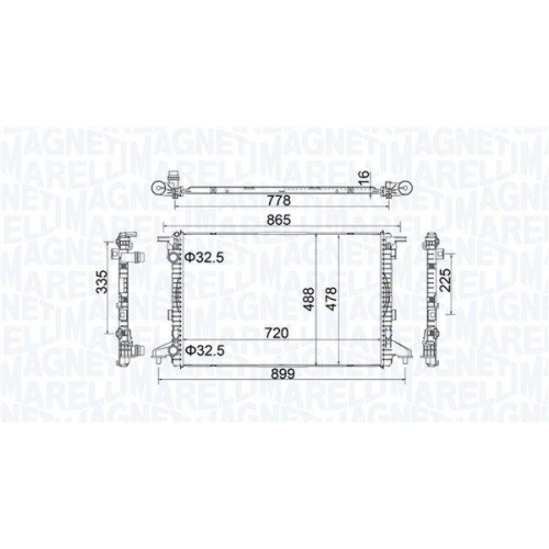 MAGNETI MARELLI K&uuml;hler, Motork&uuml;hlung 350213201900