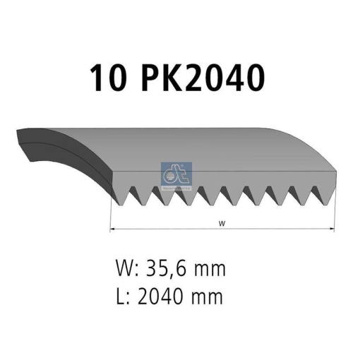 DT Spare Parts Keilrippenriemen 1.21867