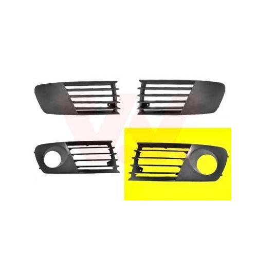 VAN WEZEL L&uuml;ftungsgitter, Sto&szlig;f&auml;nger ** Equipart ** 4917593