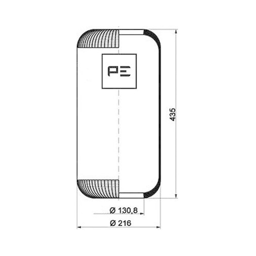 PE Automotive Federbalg, Luftfederung 084.087-70A