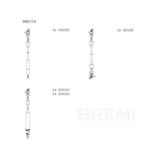 BREMI Z&uuml;ndleitungssatz 300/774