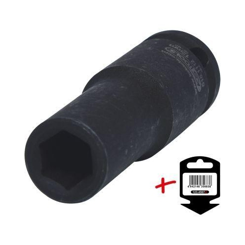 1/2 Zoll Sechskant-Kraft-Stecknuss, lang, 12mm auf H&auml;nger KS TOOLS 515.1112-E