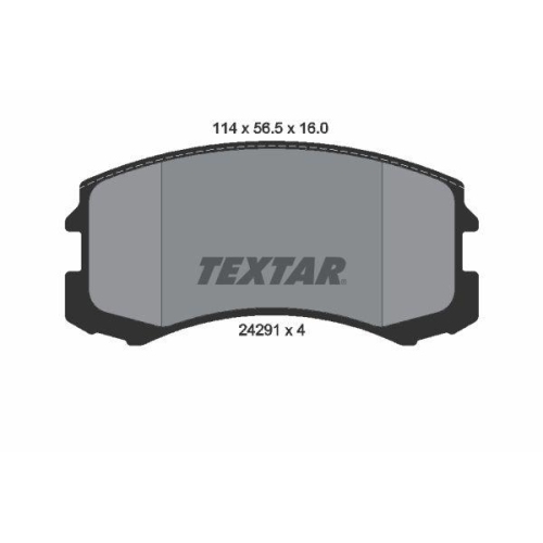 TEXTAR Bremsbelagsatz, Scheibenbremse 2429101