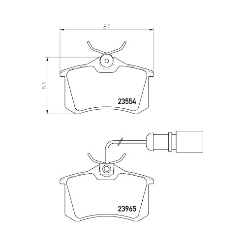 DON Bremsbelagsatz, Scheibenbremse PCP1092