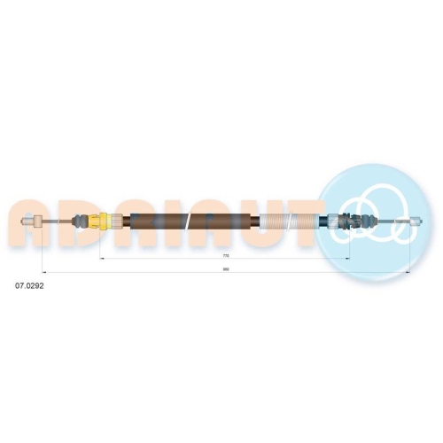 ADRIAUTO Seilzug, Feststellbremse 07.0292