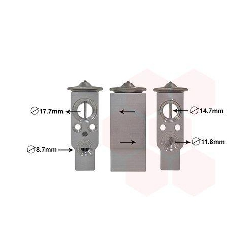 VAN WEZEL Expansionsventil, Klimaanlage 43001332