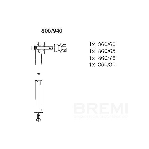 BREMI Z&uuml;ndleitungssatz 800/940