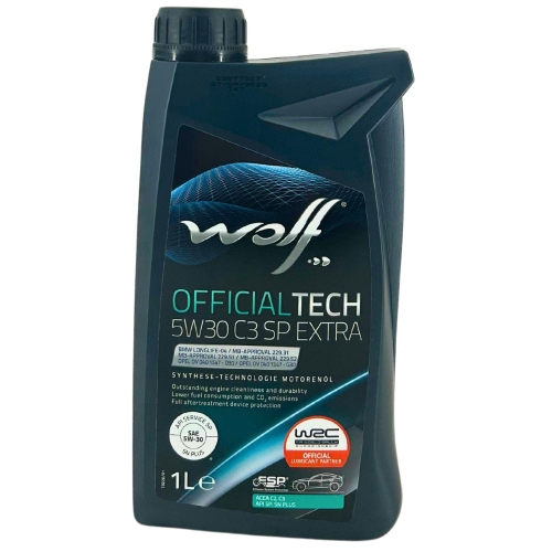 Motor&ouml;l Motoren&ouml;l Wolf OfficialTech 5W-30 C3 SP Extra 1 Liter Flasche v1051991