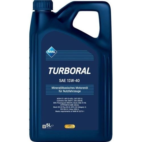 Motor&ouml;l Motoren&ouml;l Aral Turboral 15W-40 5 Liter Kanister 15F45B