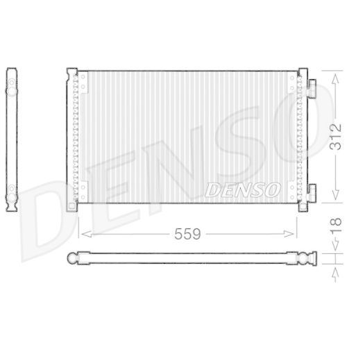 DENSO Kondensator, Klimaanlage DCN09100