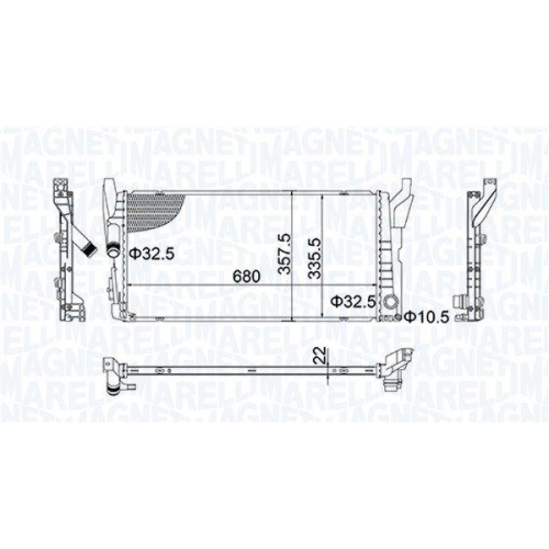 MAGNETI MARELLI K&uuml;hler, Motork&uuml;hlung 350213202900