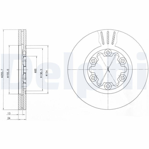 DELPHI Bremsscheibe BG3559