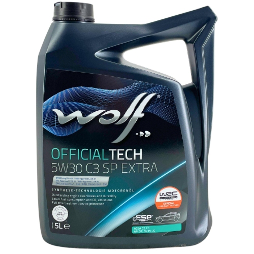 Motor&ouml;l Motoren&ouml;l Wolf OfficialTech 5W-30 C3 SP Extra 5 Liter Kanister 1051992