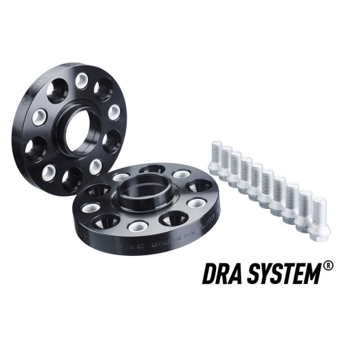 H&R SPURVERBREITERUNG B80556651 schwarz, DRA SYSTEM 80mm