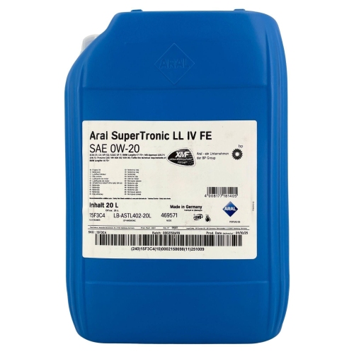 Motor&ouml;l Motoren&ouml;l Aral SuperTronic LL IV FE 0W-20 20 Liter Kanister 15F3C4