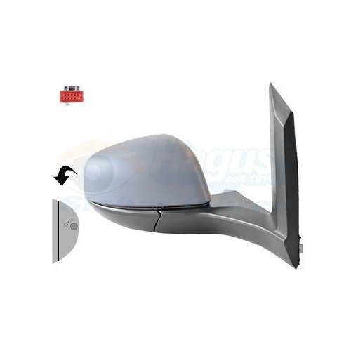 VAN WEZEL Au&szlig;enspiegel * HAGUS * 1930828