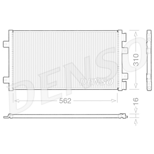 DENSO Kondensator, Klimaanlage DCN09101