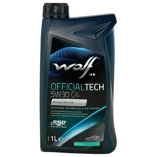 Motor&ouml;l Motoren&ouml;l Wolf OfficialTech 5W-30 C4 1 Liter Flasche 1051961