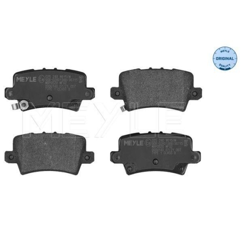 MEYLE Bremsbelagsatz, Scheibenbremse MEYLE-ORIGINAL: True to OE. 025 240 8615/W