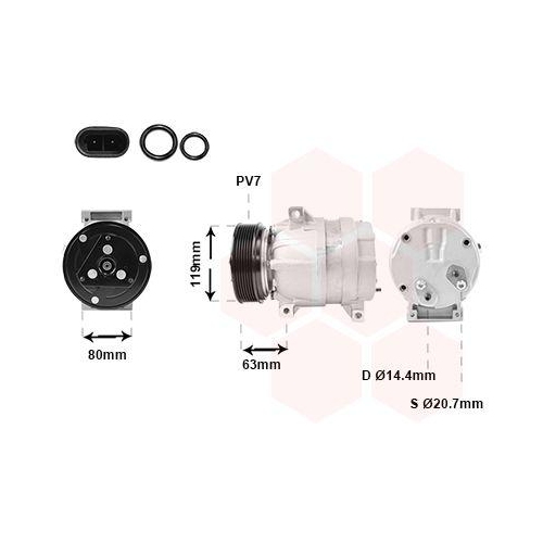 VAN WEZEL Kompressor, Klimaanlage 4300K440