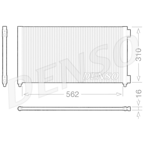 DENSO Kondensator, Klimaanlage DCN09102