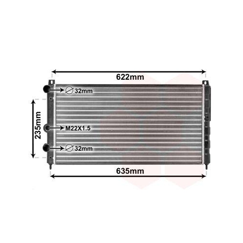 VAN WEZEL K&uuml;hler, Motork&uuml;hlung 76002003