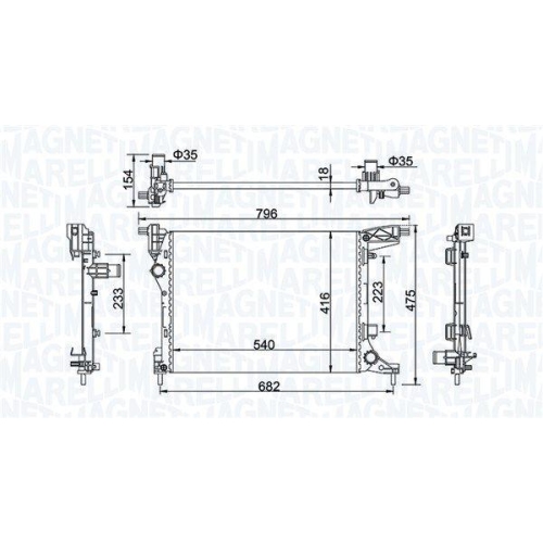 MAGNETI MARELLI K&uuml;hler, Motork&uuml;hlung 350213203300