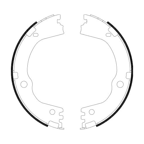 HELLA Bremsbackensatz, Feststellbremse 8DA 355 051-211