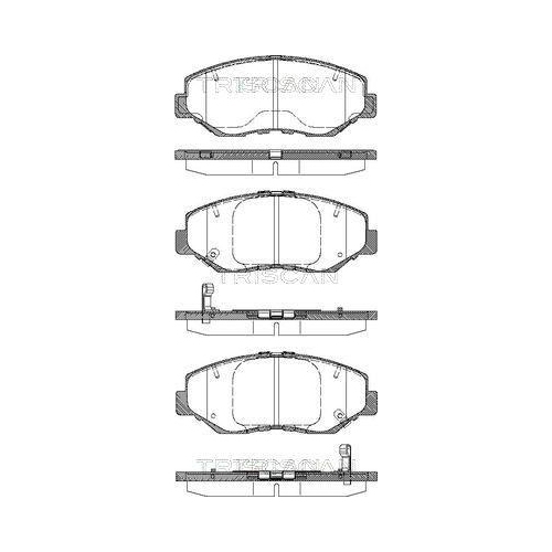 TRISCAN Bremsbelagsatz, Scheibenbremse 8110 40060