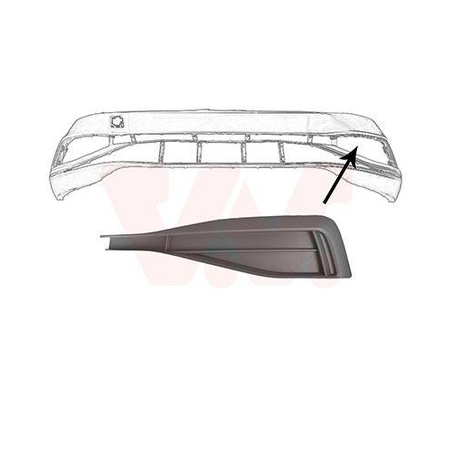 VAN WEZEL L&uuml;ftungsgitter, Sto&szlig;f&auml;nger 5749593