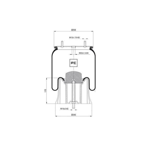 PE Automotive Federbalg, Luftfederung 084.100-76A