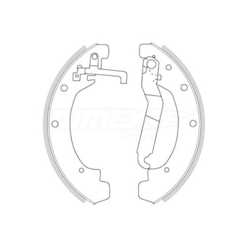 TOMEX Brakes Bremsbackensatz TX 21-12