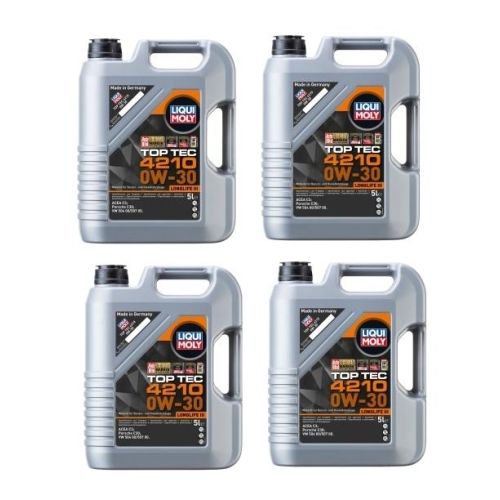 LIQUI MOLY Top Tec 4210 Motor&ouml;l 0W-30 20-Liter VW 504 00 / 507 00 / C30 - 21605