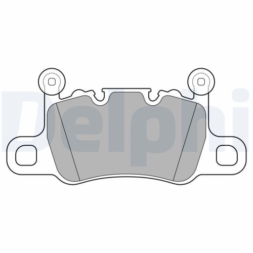 DELPHI Bremsbelagsatz, Scheibenbremse LP3655
