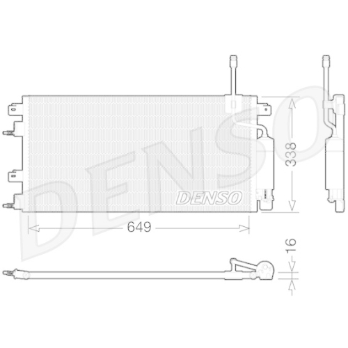 DENSO Kondensator, Klimaanlage DCN10024
