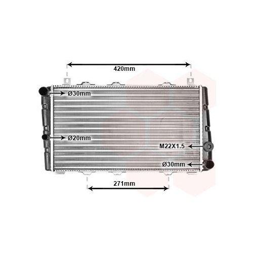 VAN WEZEL K&uuml;hler, Motork&uuml;hlung 76002009