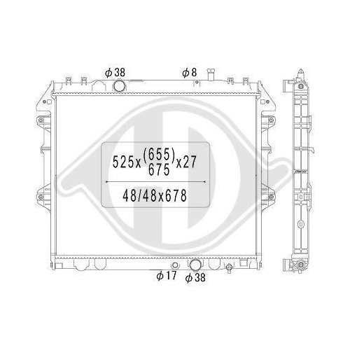 DIEDERICHS Kühler, Motorkühlung DIEDERICHS Climate DCM3296