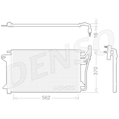 DENSO Kondensator, Klimaanlage DCN10025
