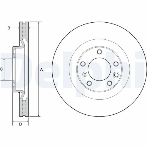 DELPHI Bremsscheibe BG9119C
